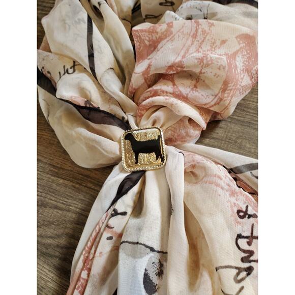 SLIDE Scarf Wild Rag Scarves Slide Western Cowgirl custom show goat ffa 4h gift - Picture 6 of 6